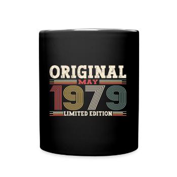 Original May 1979 Vintage 1979 Birthday 1979 - Full Colour Mug - black - Front