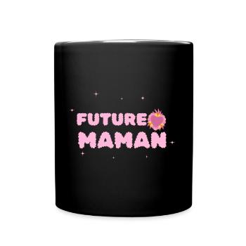 Future maman. Femme enceinte - Mug uni - noir - Devant