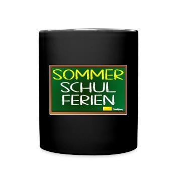 SOMMERSCHULFERIEN SCHULE - SOMMER - Tasse einfarbig - Schwarz - Vorne
