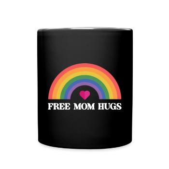 LGBT Pride Month - Kostenlose Mama Hugs - Tasse einfarbig - Schwarz - Vorne