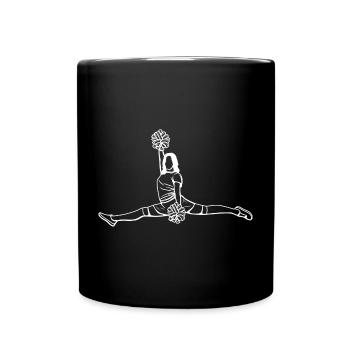 Cheerleader Sketch - Full Colour Mug - black - Front