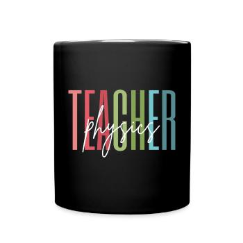 Cadeau d’école de professeur de physique - Mug uni - noir - Devant