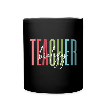 Biology Teacher School Gift - Full Colour Mug - black - Front