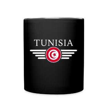 Ich liebe Tunesien, Eleganz Stil Design T-Shirt - Tasse einfarbig - Schwarz - Vorne