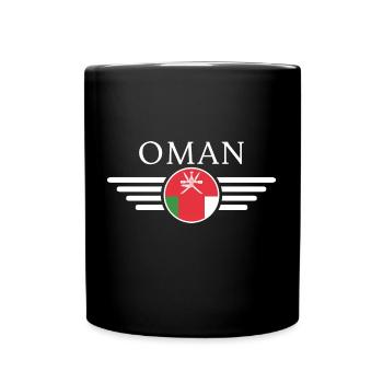 Ich liebe Oman, Eleganz Stil Design T-Shirt - Tasse einfarbig - Schwarz - Vorne