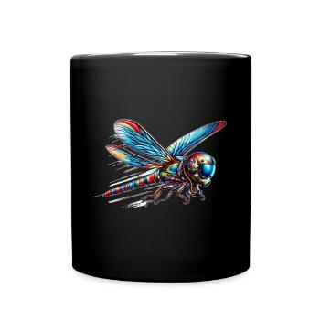 Fighter Libelle - Tasse einfarbig - Schwarz - Vorne