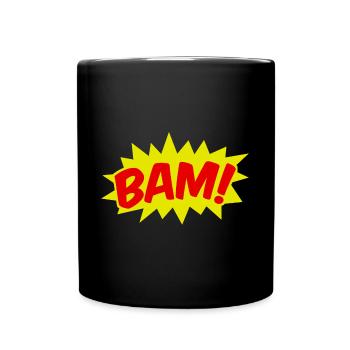 BAM Comic Speech Bubble - Full Colour Mug - black - Front