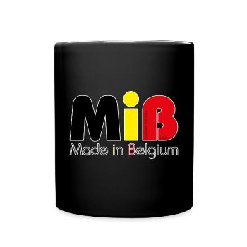 MiB Made in Belgium – Version 2018 - Tasse einfarbig - Schwarz - Vorne