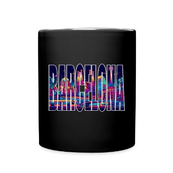 Barcelona - Mug uni - noir - Devant