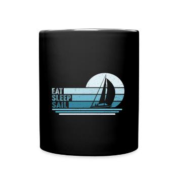 Manger Dormir Naviguer - Mug uni - noir - Devant