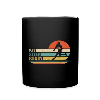 Manger Dormir Rugby - Mug uni - noir - Devant