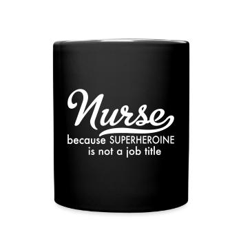 Infirmier - Mug uni - noir - Devant