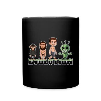 Évolution Alien - Mug uni - noir - Devant