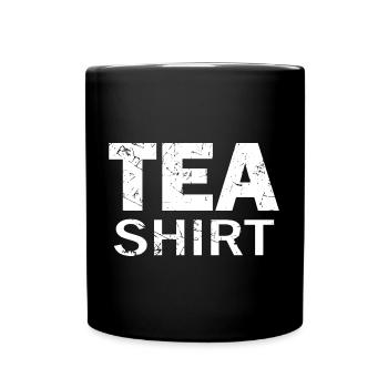 Tee-Hemd - Tasse einfarbig - Schwarz - Vorne