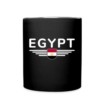 Ägypten Fan Outfit T Shirt Design Mode - Tasse einfarbig - Schwarz - Vorne