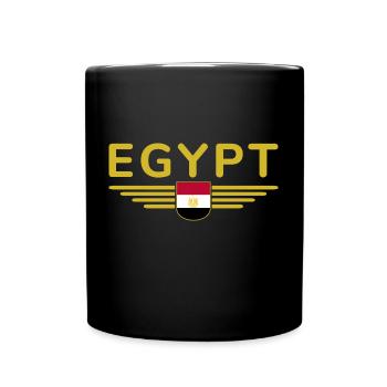 Ägypten Kairo Fan Outfit T Shirt Design Mode - Tasse einfarbig - Schwarz - Vorne