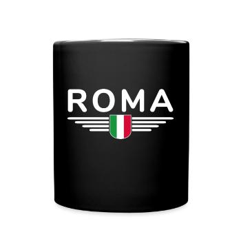 Rome Italie Fan Design T Shirt Tenue - Mug uni - noir - Devant