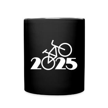 Tour à vélo 2025, VTT 2025, Vélo 2025 - Mug uni - noir - Devant