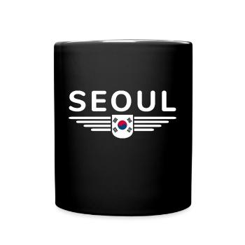 Seoul Fan T-Shirt for Korea Lovers - Full Colour Mug - black - Front