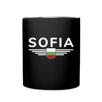 Sofia Design – Fière de la capitale bulgare - Mug uni - noir - Devant
