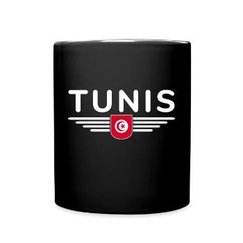 Tunis Design – Pour les amoureux de la capitale - Mug uni - noir - Devant