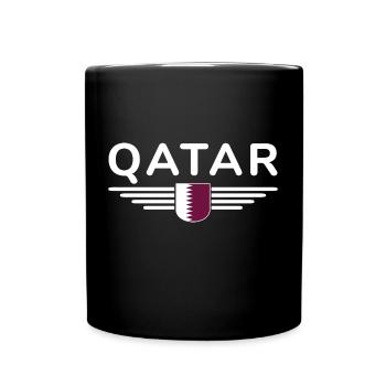 Qatar Design – Exclusive and Modern - Full Colour Mug - black - Front