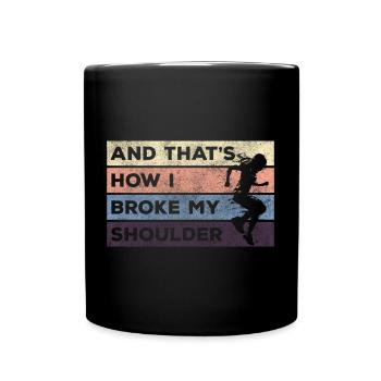 Freerunning Laufen Underground - Tasse einfarbig - Schwarz - Vorne