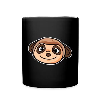 Tête d’animal suricate - Mug uni - noir - Devant