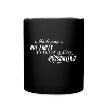 Author Writer Saying - Full Colour Mug - black - Front