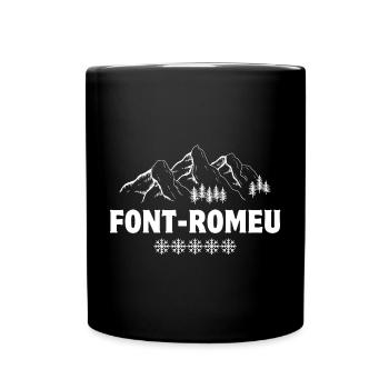 ski resort, ski area, Font-Romeu - Full Colour Mug - black - Front