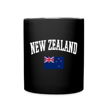 NEW ZEALAND Flag Sweatshirt T Shirt - Full Colour Mug - black - Front