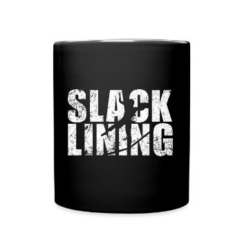 Slackline Slacklife Slacklining - Balance-Profi - Full Colour Mug - black - Front