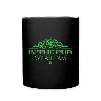 In the Pub We All Fam - Saint Patrick - Lucky Tee - Mug uni - noir - Devant