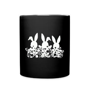 Lapin de Pâques - Mug uni - noir - Devant