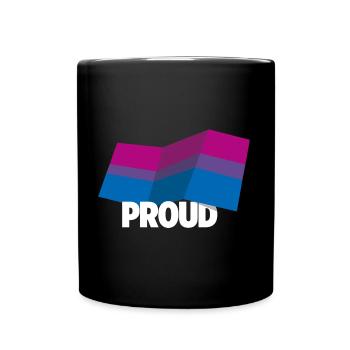 PROUD 2025 Bi - Tasse einfarbig - Schwarz - Vorne