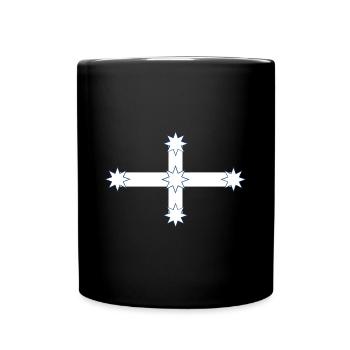 Drapeau australien Eureka - Mug uni - noir - Devant