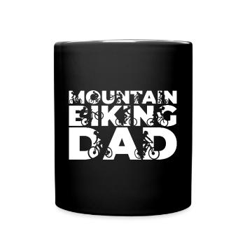 Mountain bike father - Full Colour Mug - black - Front