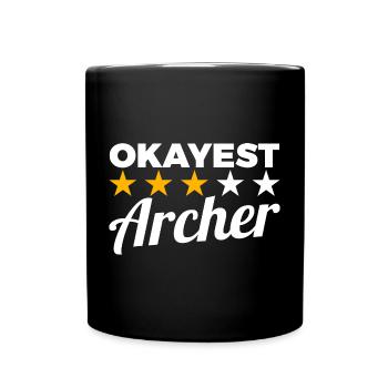 Archer moyen - Mug uni - noir - Devant