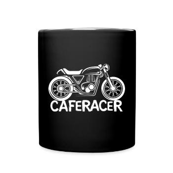 Caferacer Icon Illustration - Custom Motorcycle - Full Colour Mug - black - Front