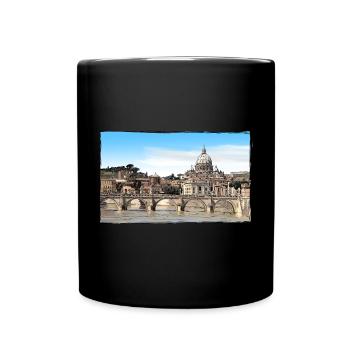 Rom - Tasse einfarbig - Schwarz - Vorne