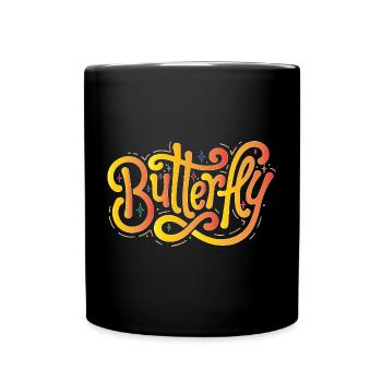Butterfly - Full Colour Mug - black - Front