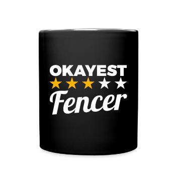 Bester Fechter - Tasse einfarbig - Schwarz - Vorne