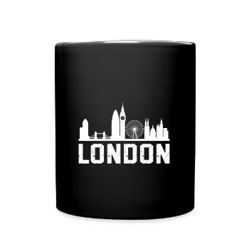 Skyline de Londres - Mug uni - noir - Devant