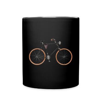 saftey bicycle - Full Colour Mug - black - Front