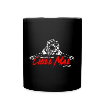 MALINOIS Chill mal Hundespruch Wilsigns Hunde Hund - Tasse einfarbig - Schwarz - Vorne