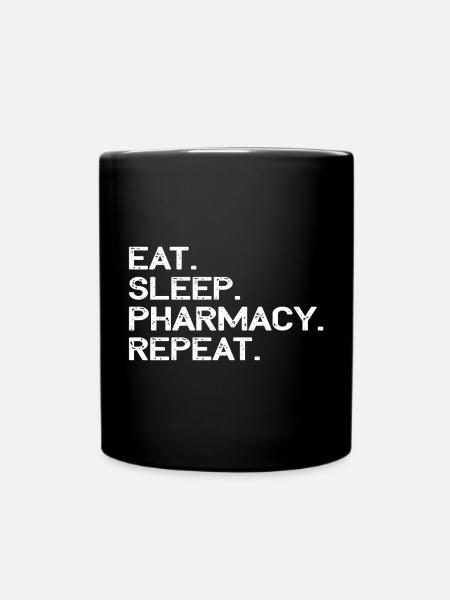 Pharmazie Pharma Studentin Student - Tasse einfarbig - Schwarz
