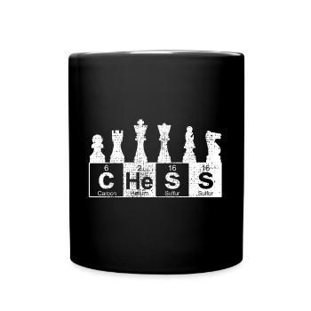Nerd d'échecs de science - Mug uni - noir - Devant