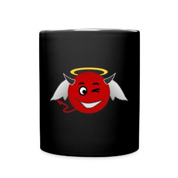 Devil angel devil and angel - Full Colour Mug - black - Front