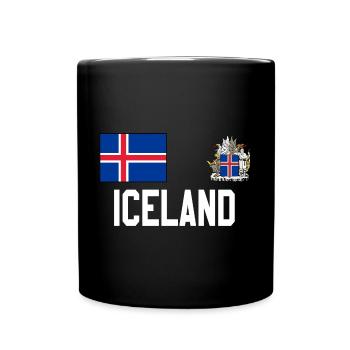 Iceland - Full Colour Mug - black - Front