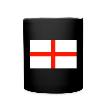 Drapeau anglais - Mug uni - noir - Devant